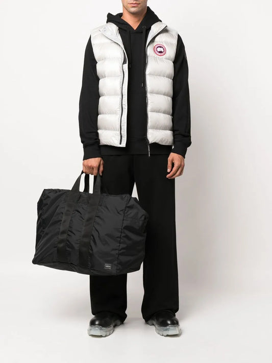 gilet Crofton matelassé à patch logo Blanc