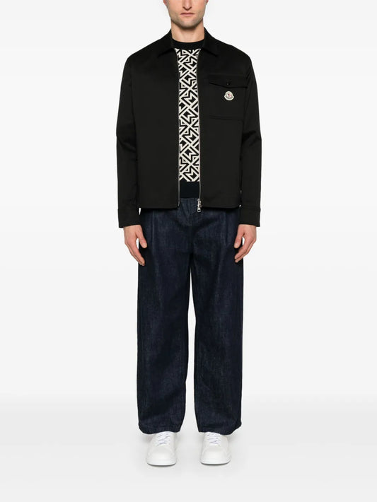 Moncler surchemise à fermeture zippée