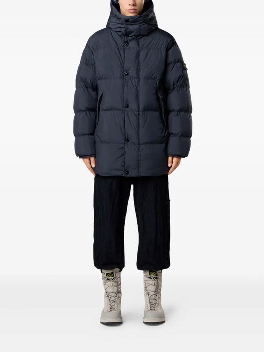 surchemise matelassée à effet froissé