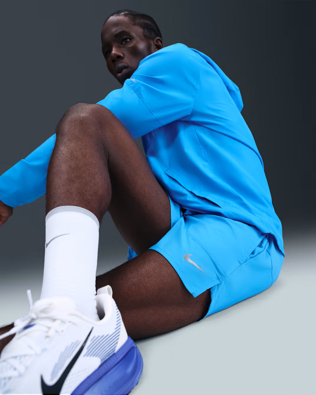 Short Nike Running Bleu