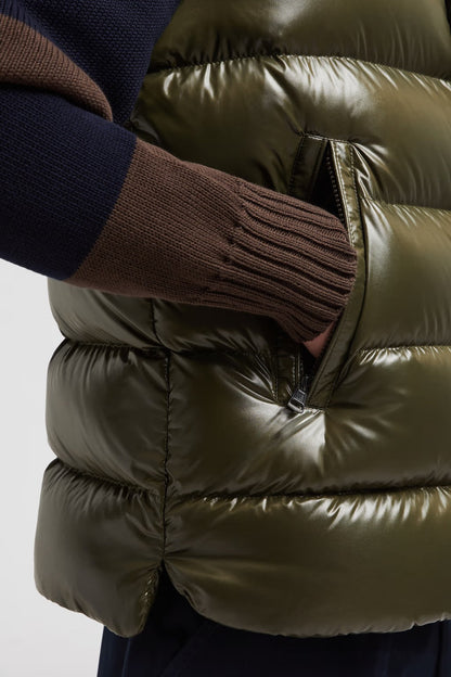 Doudoune sans manche moncler Kaki