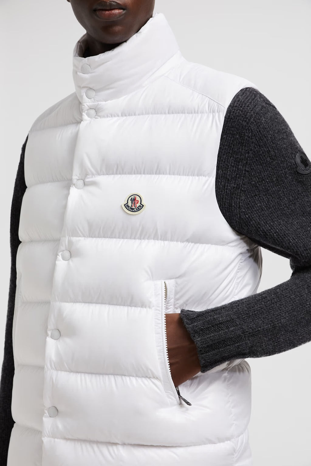 Doudoune sans manche Moncler Blanc